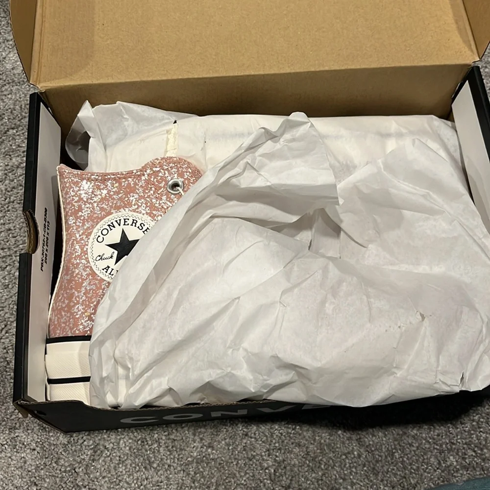 Glitter platform high top converse - Picture 5 of 6